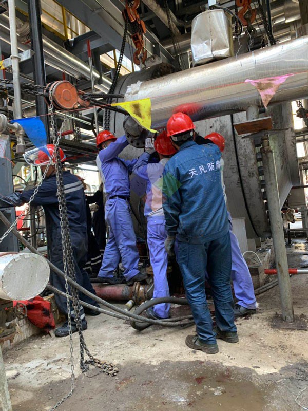 6月1日恒力石化板式换热器化学清洗除油焦垢试验性清洗取得突破性成功
